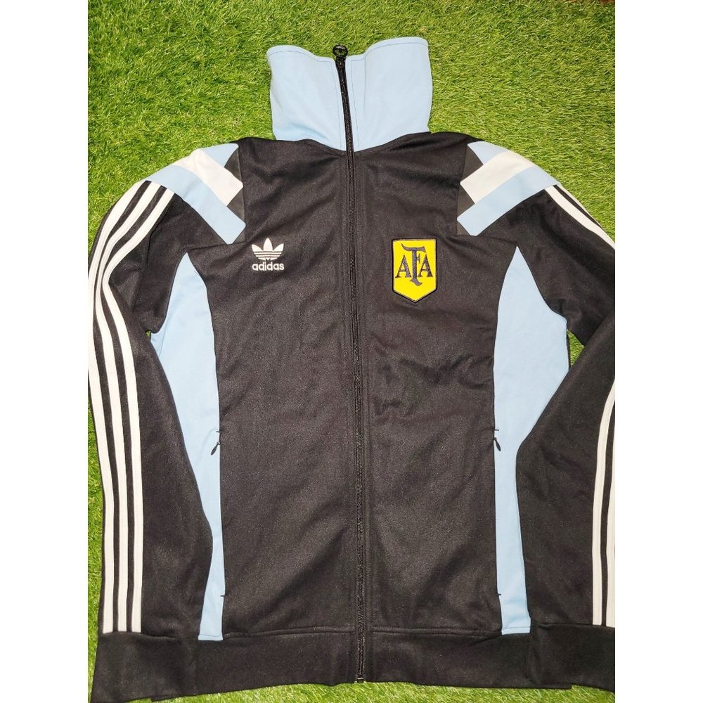 Argentina AFA Adidas Originals Black Track Jacket NOT SOCCER JERSEY L SKU# F7728